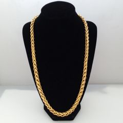 6MM Wide High Quality Stainless Steel Gold Wheat Braided Link Chain Mens Unisexs Necklace Or Bracelet 7-40" Gift Necklaces & Pendants Gold one size
