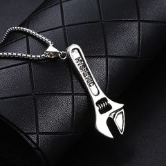 Necklaces & Pendants European And American Hip Hop Accessories Dance Exaggerated Trend Mechanical Wrench Tools Pendant Necklace Men As Show one size