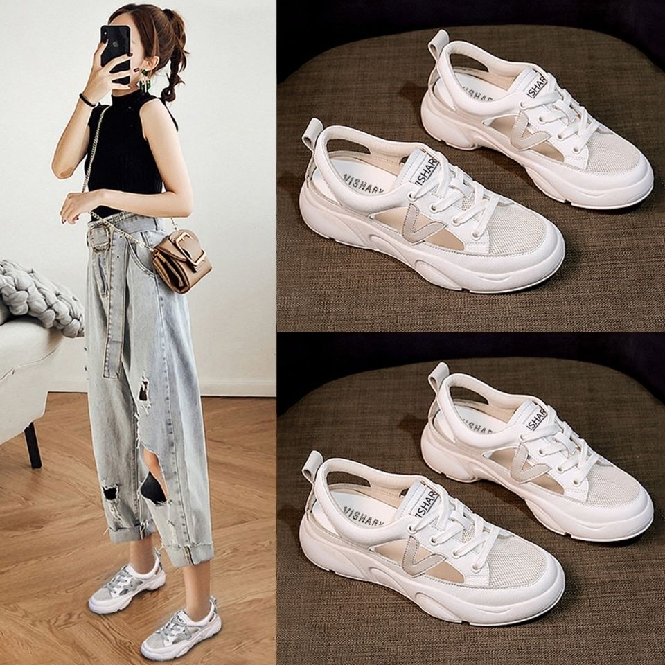 Women shoes women wild net red casual Baotou sports sandals summer flat bottom laides girl Sandals shoe