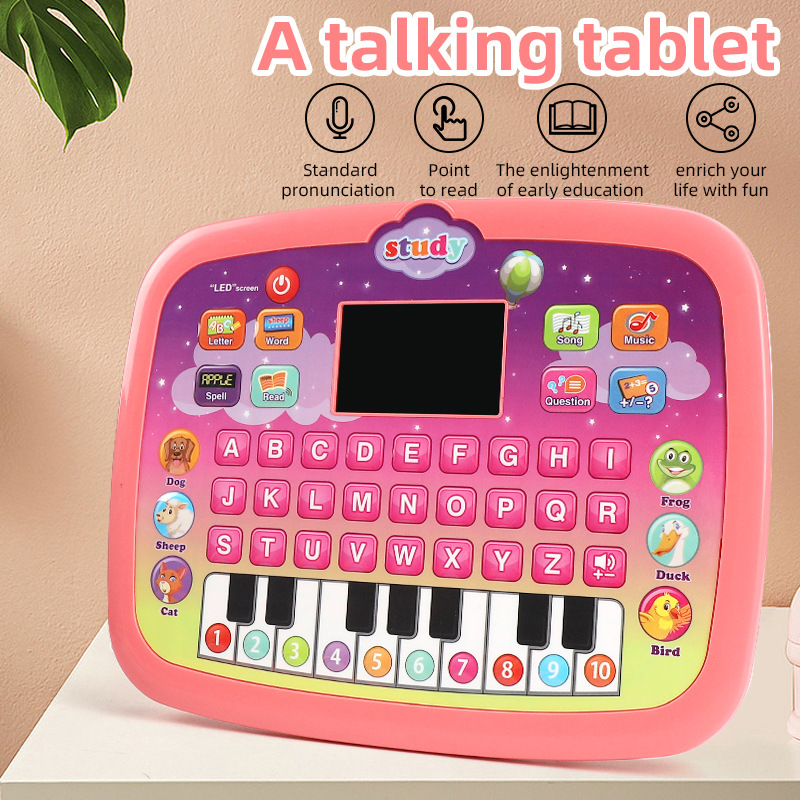 Fast delivery within 1-5 Kids' Toy Tablet Children english Learning Education Machine Toy For Kids Electronic Learning Products  LED Screen Lighting Early Education Multifunctional  Reading MachineToy