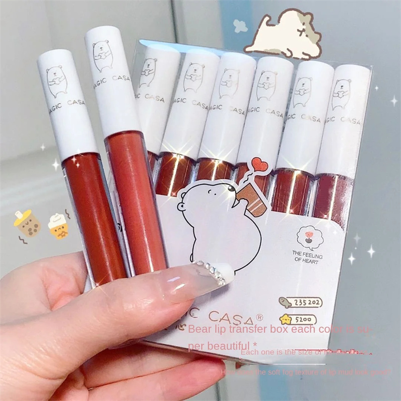 6pc suit Clear Fashion 6ml Crystal Jelly Moisturizing Lip Oil Plumping Lip Gloss Sexy Plump Lip Glow Oil Tinted Lip Plumper Lips Makeup Fast delivery within 1-5 days