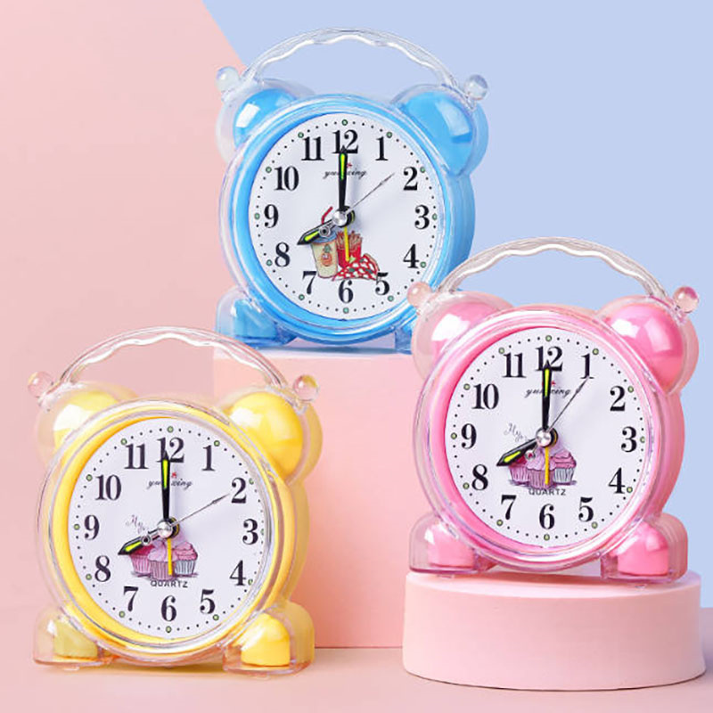 Student alarm clock Children cartoon clock Bedside simple network red small alarm clock desk clock Alarm Clocks Fast delivery within 1-5 days