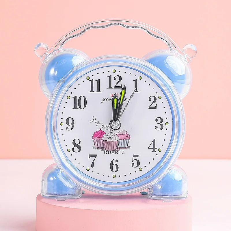 Student alarm clock Children cartoon clock Bedside simple network red small alarm clock desk clock Alarm Clocks Fast delivery within 1-5 days