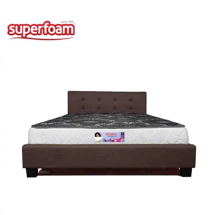 {FREE GIFT} Superfoam morning glory home living bed mattress medium quilted white brown and black home and kitchen furniture bedroom furniture mattress  box springs