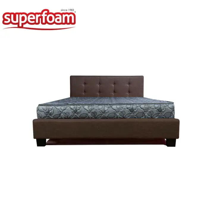 Superfoam memory glory home living bed high density quilted mattress gray home and kitchen furniture bedroom furniture matresses box springs