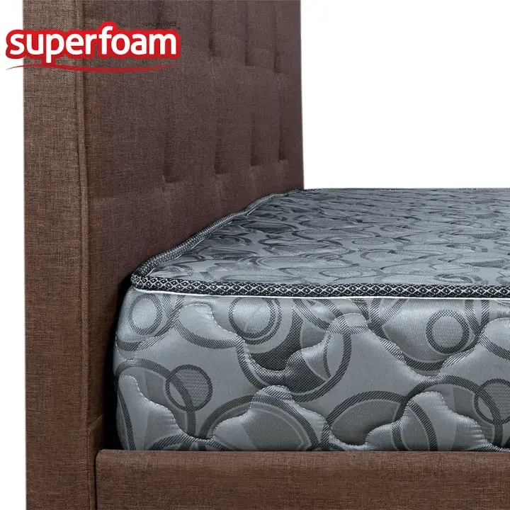 Superfoam memory glory home living bed high density quilted mattress gray home and kitchen furniture bedroom furniture matresses box springs