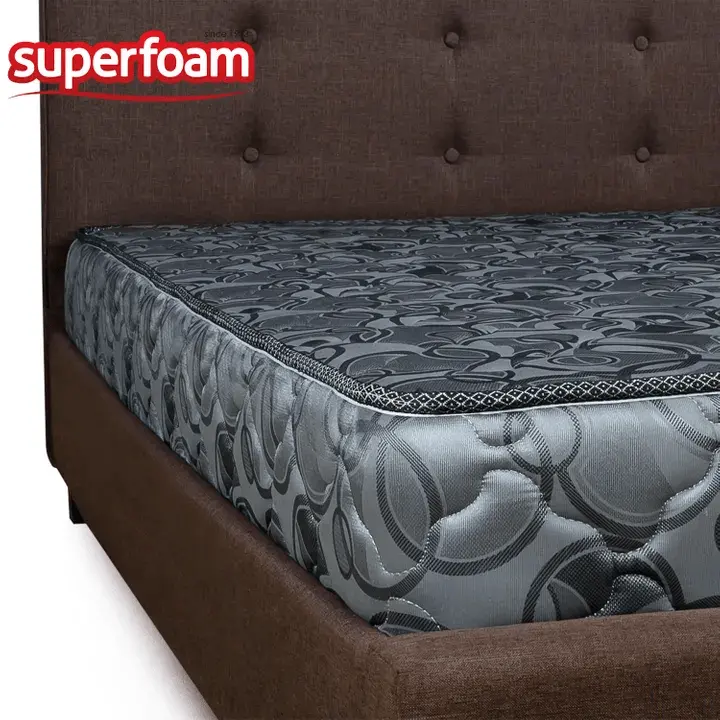 Superfoam memory glory home living bed high density quilted mattress gray home and kitchen furniture bedroom furniture matresses box springs