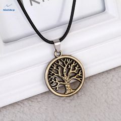 Necklace LifeTree Hip Hop chain Pendant Brown as picture