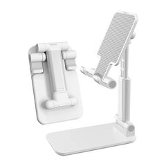 Mobile Phone Holder Stand For Phone Pad Adjustable Tablet Foldable Table Silver as picture