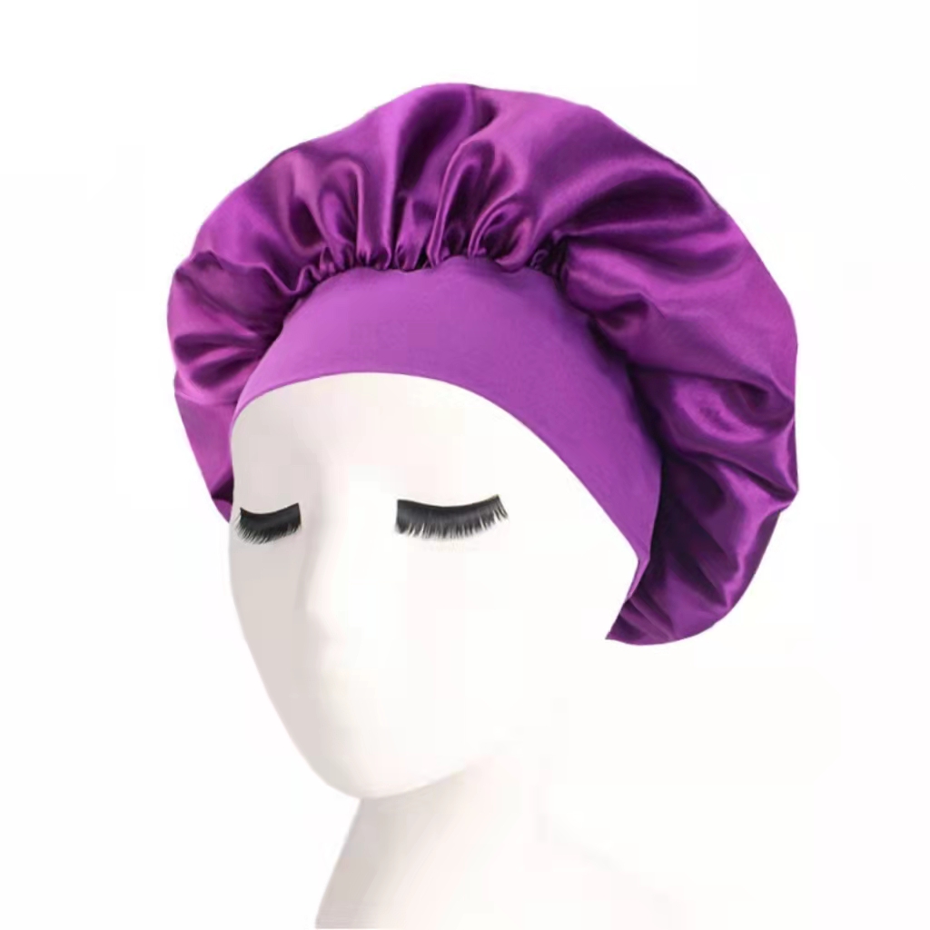 Satin Headscarf Hat Sleeping Bonnet Hair Wrap Silk Cap Fashion Head Scarf Headwear Night Sleep Hat Brand MM