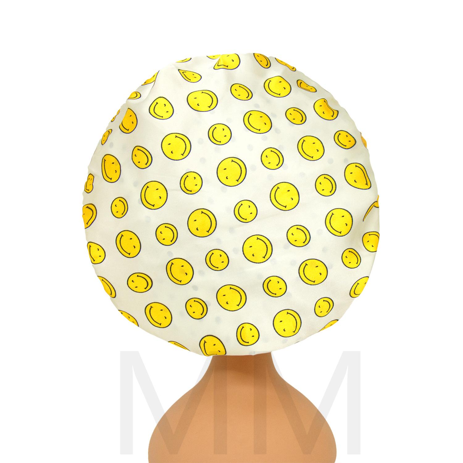 Hot selling beautiful kids fashion nightcap batik print double layer round cap free size