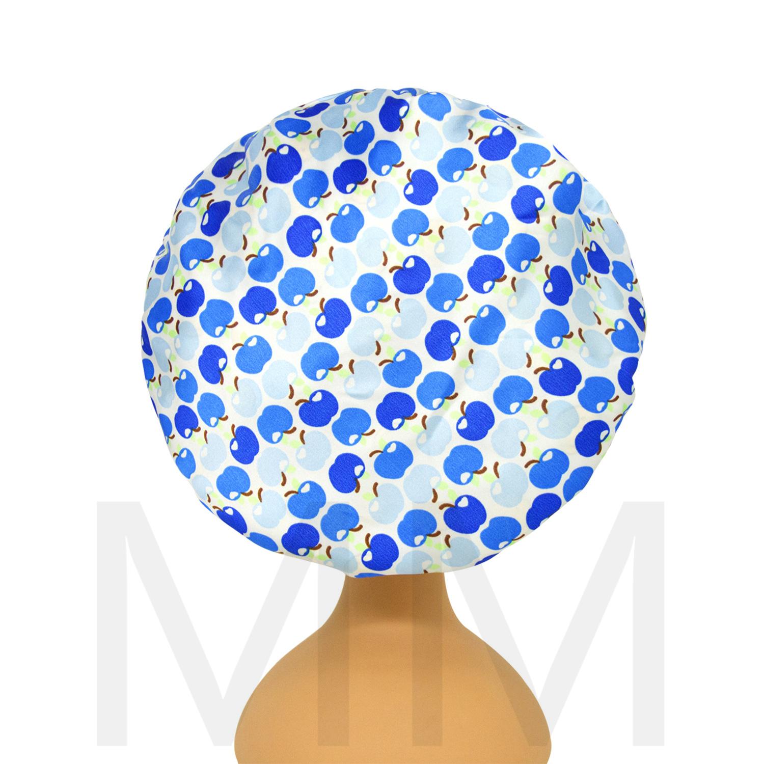 Hot selling beautiful kids fashion nightcap batik print double layer round cap free size