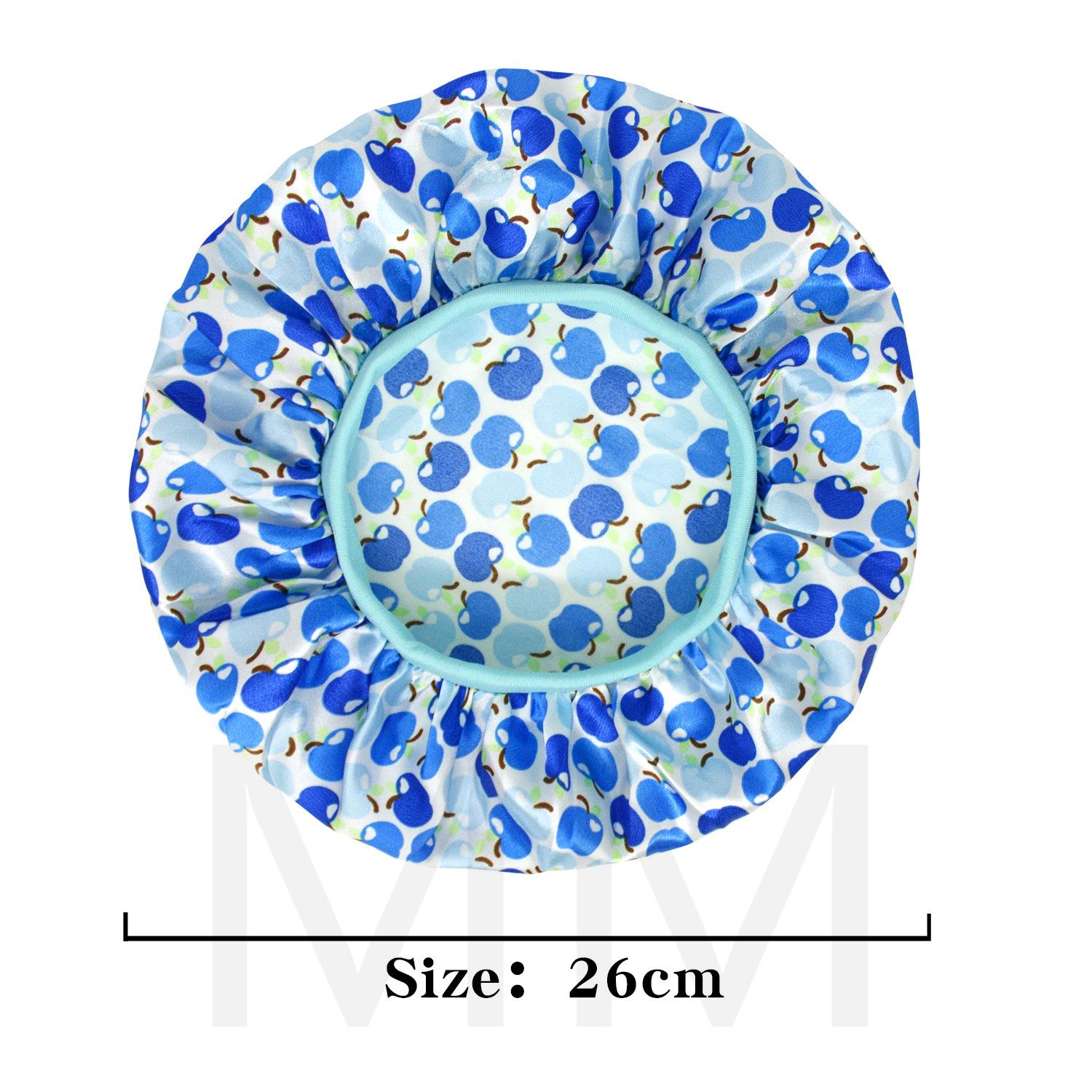Hot selling beautiful kids fashion nightcap batik print double layer round cap free size