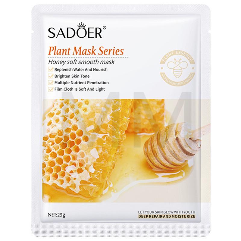Hot selling MM Brand New Mask Hyaluronic Acid Moisturizing Hydrating Natural Plant Beauty mask 1 pc Aloe Honey Vitamin C Snail as pictures