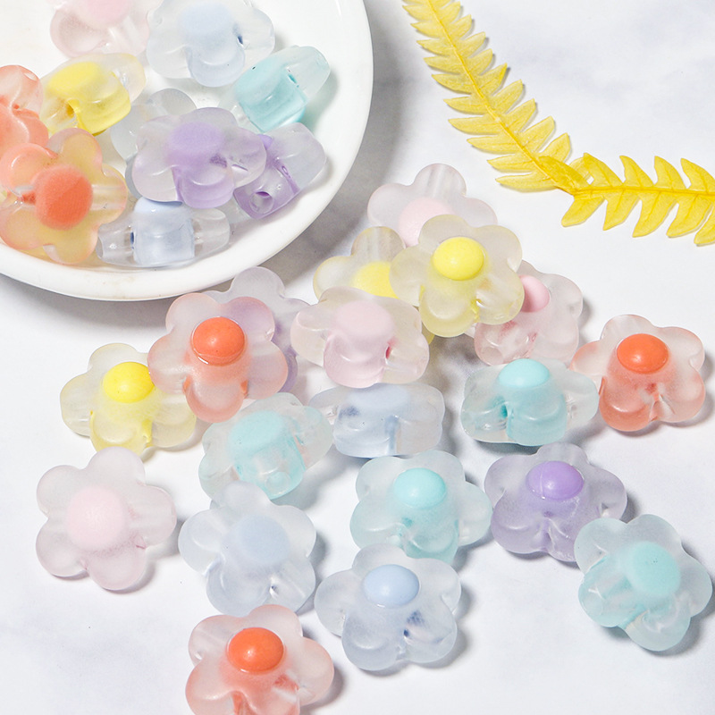 40/60/100/200Pcs Acrylic Colorful Beads Loose Spacer Beads For DIY Jewelry Making DIY Bracelet Beads Necklace Accessories