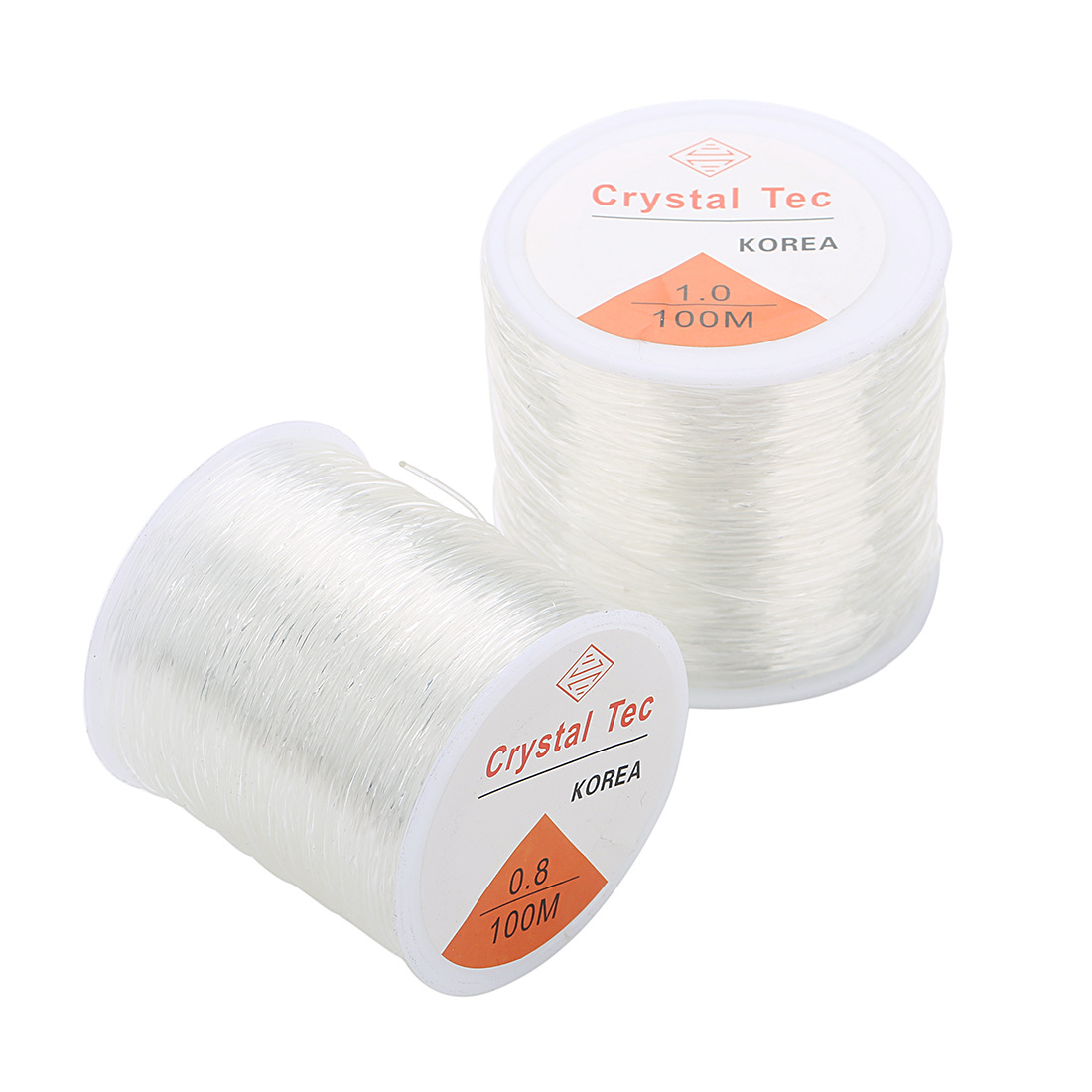 100/160M Plastic Stretchy Crystal DIY Beading Stretch Cords Elastic Line Jewelry Making Supply Wire String Elastic Cord Thread Jewelry Accessories DIY Bracelets Necklace Jewelry