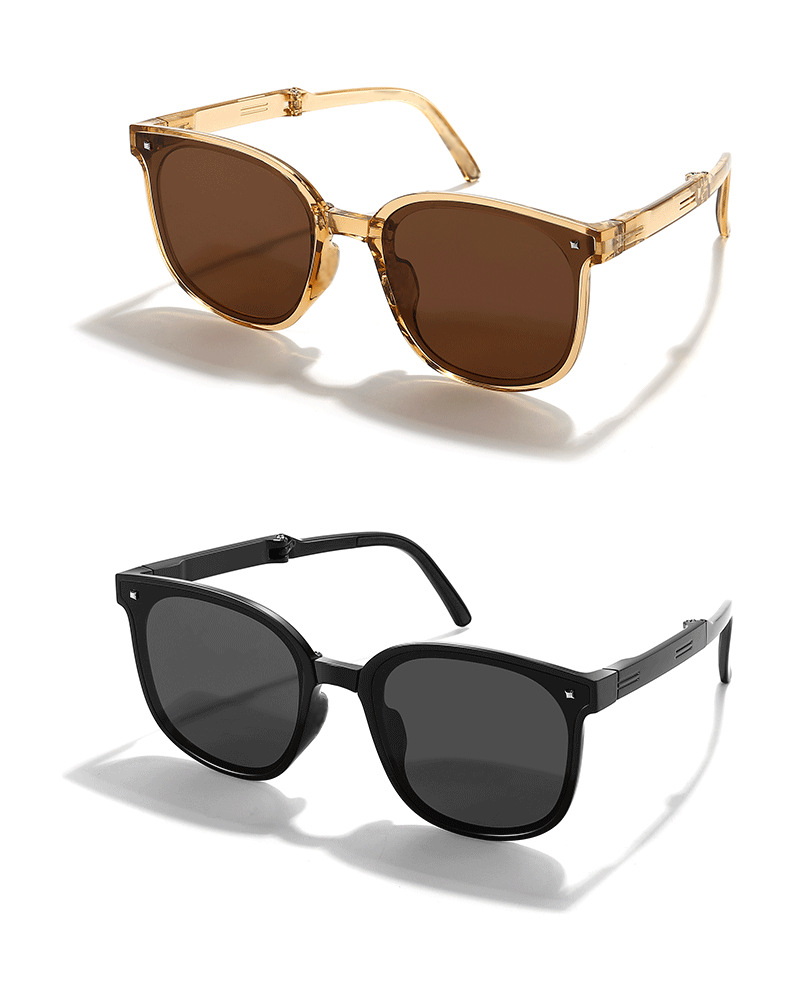 Foldable Ultra Lightweight Polarized Folding Sunglasses with UV400 Protection for Men Women Foldable Eyewear Easy Carry Sun Glasses For Driving Golf Daily Use