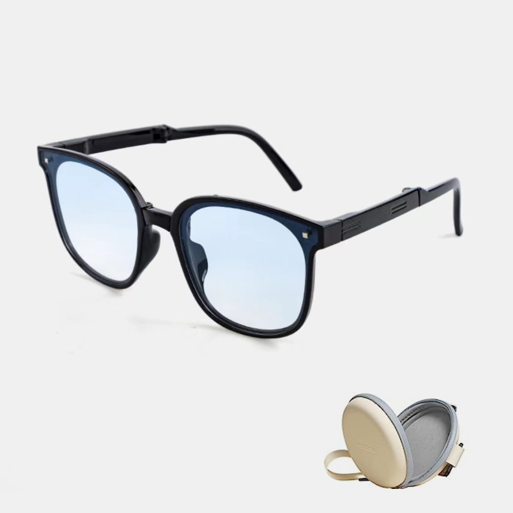 Foldable Ultra Lightweight Polarized Folding Sunglasses with UV400 Protection for Men Women Foldable Eyewear Easy Carry Sun Glasses For Driving Golf Daily Use