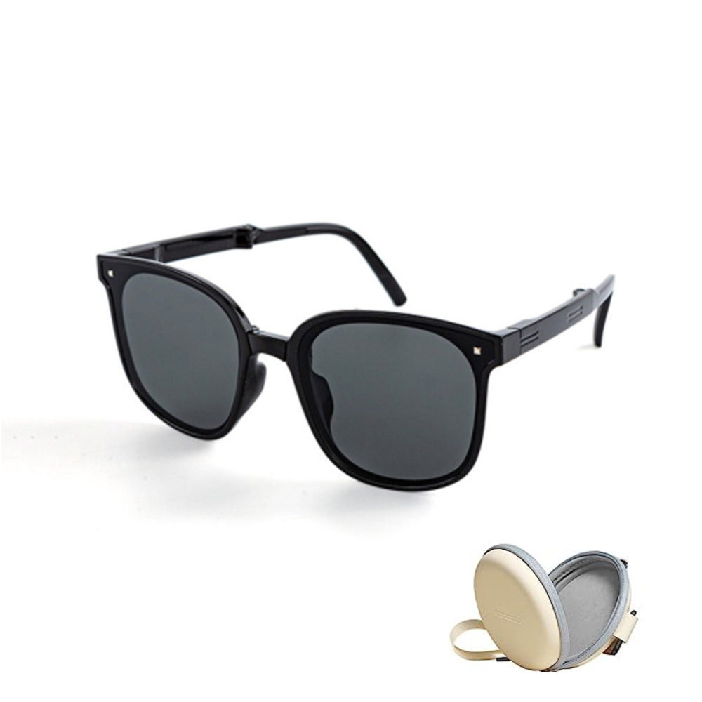 Foldable Ultra Lightweight Polarized Folding Sunglasses with UV400 Protection for Men Women Foldable Eyewear Easy Carry Sun Glasses For Driving Golf Daily Use