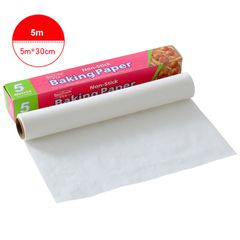 Baking Paper NonStick Oil Paper Liners Sheets Pan BBQ Paper Pad Non-stick Oil Paper Oven Cake Baking Mat Kitchen Accessories White 5m