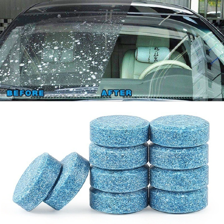 Car Windshield Cleaner Effervescent Tablets Solid Washer Agent Universal Automobile Glass Water Dust Soot Remover