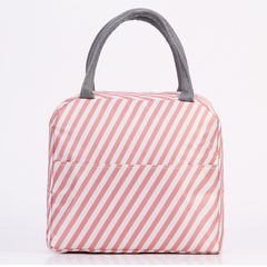 Fashion Women's Bags Handbags Insulation Pack Ice Pack Printing Bento Bag Portable Tote Lunch Bag Pink one size