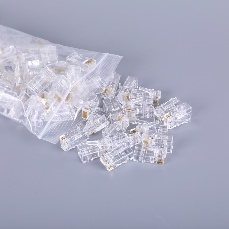 rj45 connector rg rj 45 cat6 ethernet cable plug rg45 cat 6 network lan utp 8p8c unshielded jack modular