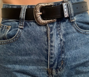 Women Black Leather Waist Western Belt Metal Buckle Waistband New Hot Cowgirl Belts For Woman Luxury Designer Brand Strap