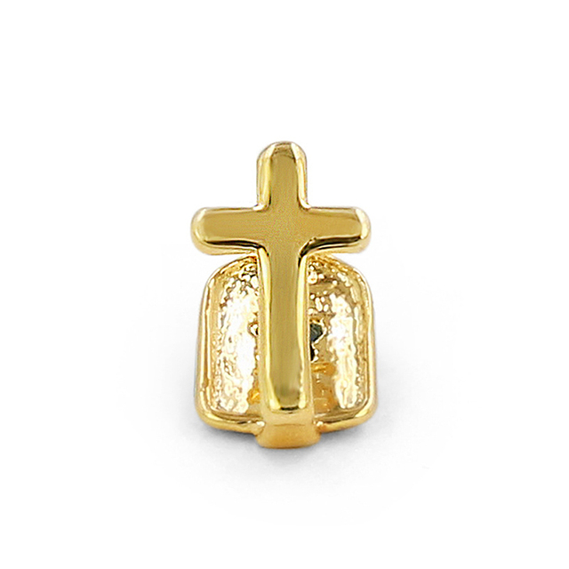 Gold Color Teeth Grillz Iced Out Rhinestone Grills For Women Men Fashion Tooth Cap Punk Teeth Party Jewery