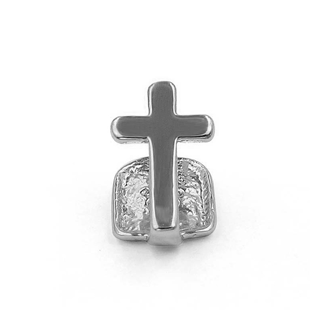 Gold Color Teeth Grillz Iced Out Rhinestone Grills For Women Men Fashion Tooth Cap Punk Teeth Party Jewery