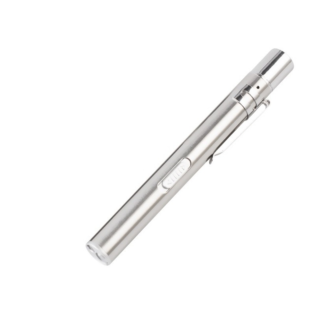 USB Rechargeable Medical Handy Pen Light Mini Nursing Flashlight LED Torch Lamp With Stainless Steel Clip Pocket Led Flashlight