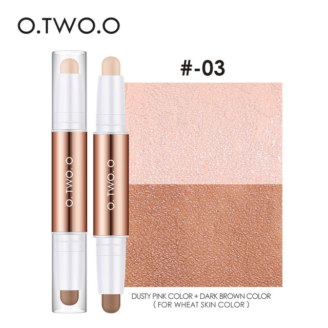Contour Stick Double Head Contour Pen Waterproof Matte Finish Highlighters Shadow Contouring Pencil Cosmetics For Face