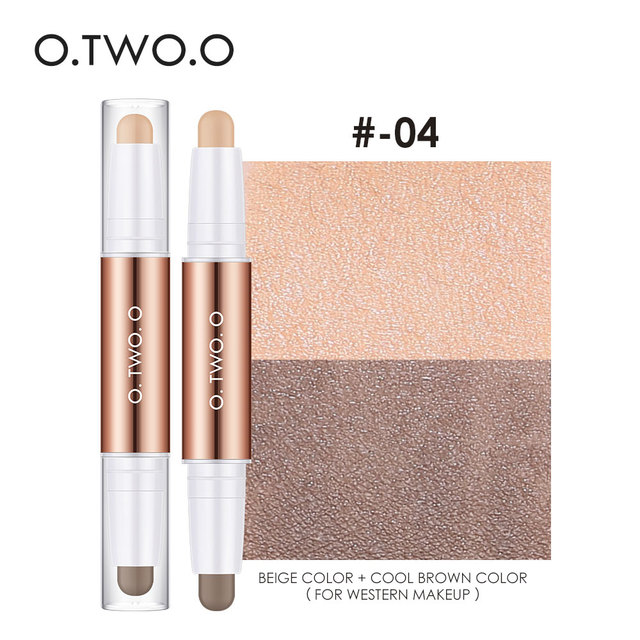 Contour Stick Double Head Contour Pen Waterproof Matte Finish Highlighters Shadow Contouring Pencil Cosmetics For Face