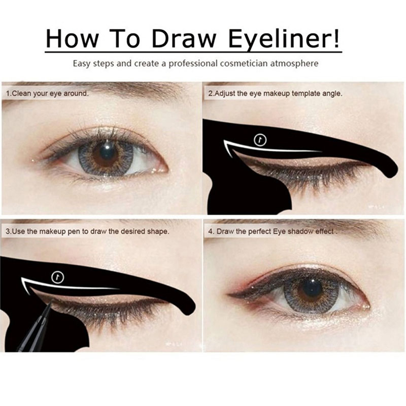 Eyeliner Stencils Cat Line Eyeliner Stamps Cat Pro Eye Liner Stamps Models Eyeliner Template Shaper Eye Liner Makeup Tool
