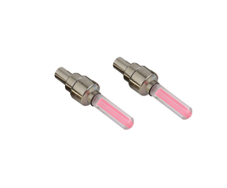2PCS Bicycle Bike LED Lights Tire Valve Cap Flashlight Auto Car Motorcycle Tire Air Valve Wheel Spokes Light Bike Accessories