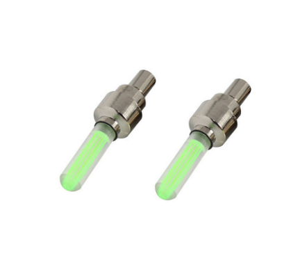 2PCS Bicycle Bike LED Lights Tire Valve Cap Flashlight Auto Car Motorcycle Tire Air Valve Wheel Spokes Light Bike Accessories