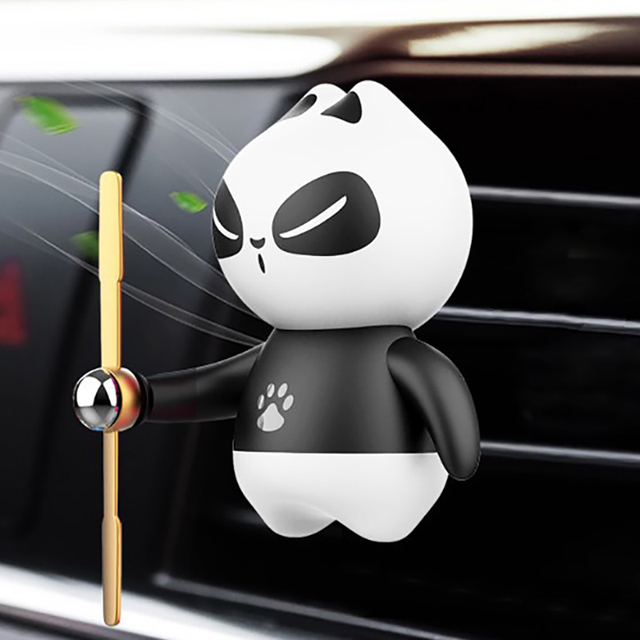 Panda Car Air Freshener Flavoring In Auto Outlet Perfume Clip Car Smell Aroma Fragrance Diffuser Car Accessories Interior Decor
