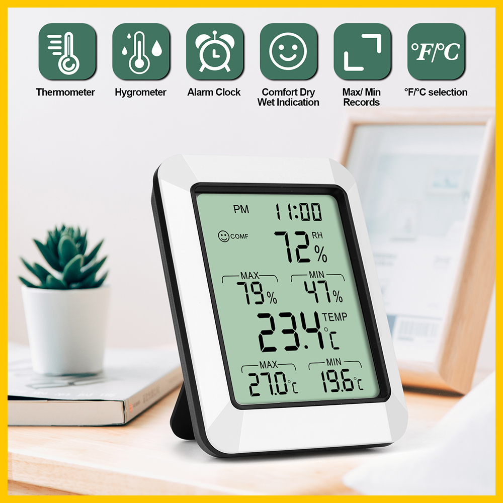 Digital Thermometer hygrometer Room Indoor Temperature Sensor Humidity Meter Wireless Hygrometer