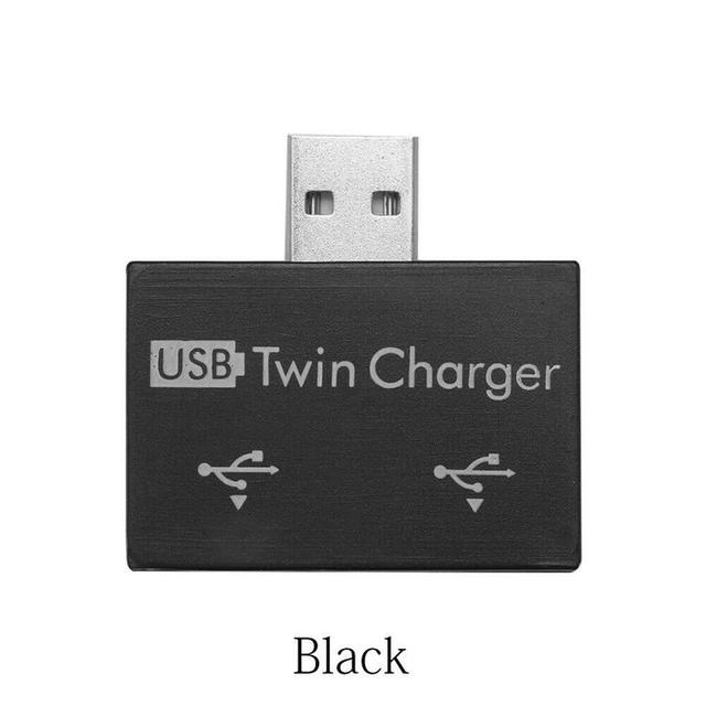 Mini 2.0 USB Splitter 2 Ports USB Hub Charger Hub Adapter USB Splitter for Phone Tablet Computer Peripherals Computer Accessorie