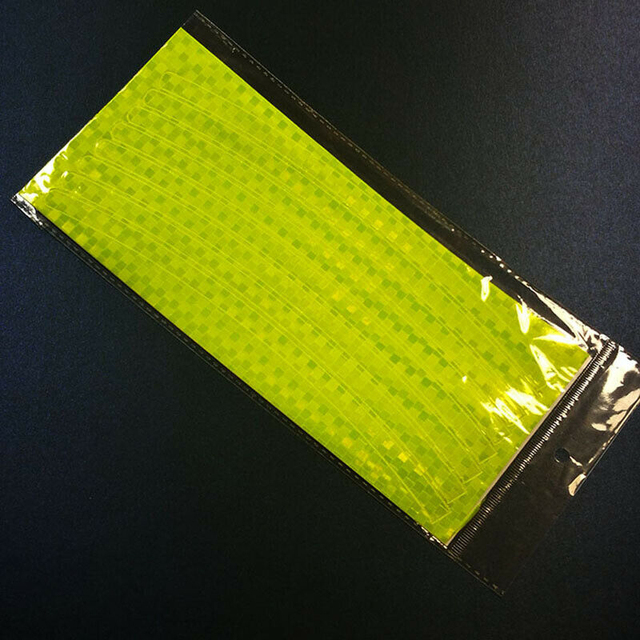 Bicycle Reflective Sticker Bicycle Spoke Fluorescent Tape Safety Warning Light Bar Reflector Bicycle Accessories