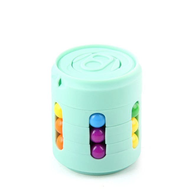 Anti-Stress Cube Rotating Magic Bean Cube Adult Office Fidget Toys Anxiety Relief Decompression Early Educational Brain Toys