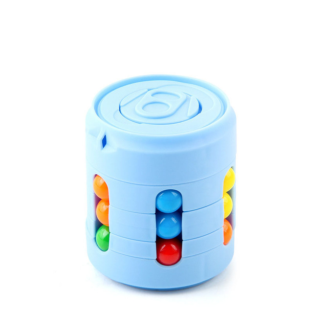 Anti-Stress Cube Rotating Magic Bean Cube Adult Office Fidget Toys Anxiety Relief Decompression Early Educational Brain Toys