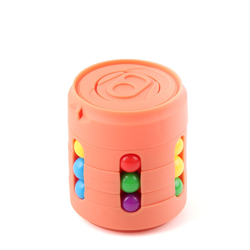 Anti-Stress Cube Rotating Magic Bean Cube Adult Office Fidget Toys Anxiety Relief Decompression Early Educational Brain Toys