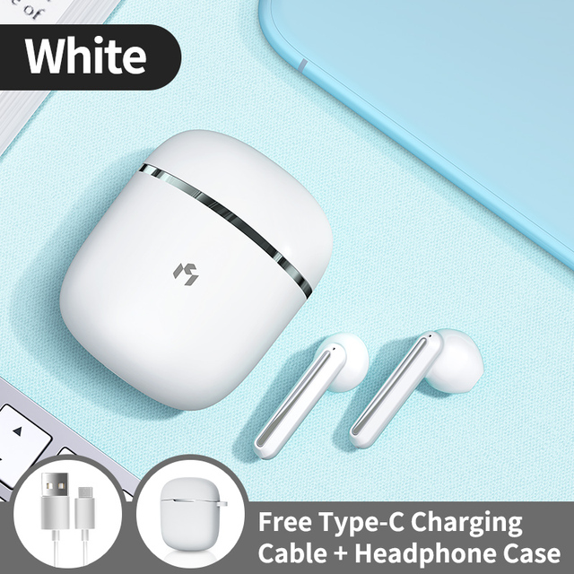 Wireless Bluetooth Headphone Women Headset Stereo Bluetooth 5.0 Earbuds Touch Control Noise Cancelling