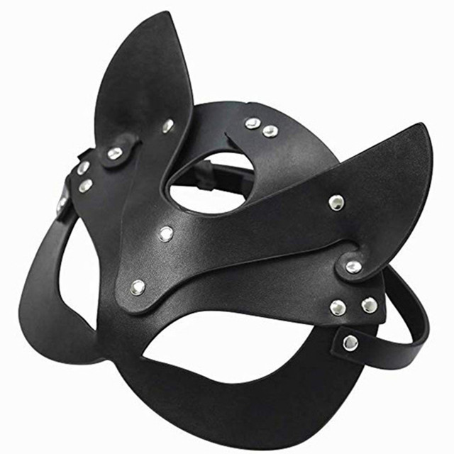 Women Mask Half face fox Cosplay Leather Mask Halloween Party Mask Masquerade Ball Fancy Masks