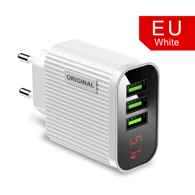 5V 3.1A USB Charger 3-port Fast Wall charger Adapter universal For xiaomi iphone11 12 pro max mobile Phone Quick charge Chargers