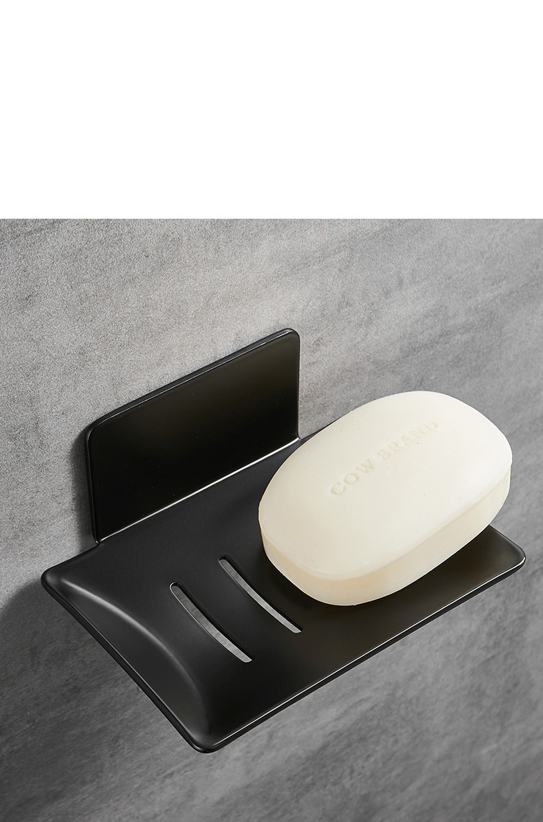 No drilling soap dish holder  wall mounted  soap sponge holder for kitchen soap holder bathroom  organizer metal  soap holder