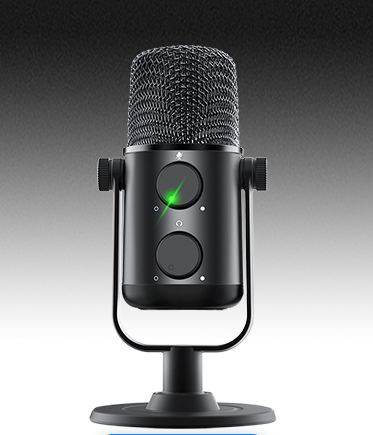 AU-902 USB Condenser Microphone Cardioid Sreaming Mic Podcast Studio PC Mic for YouTube, Skype, Gaming, On-line Teaching