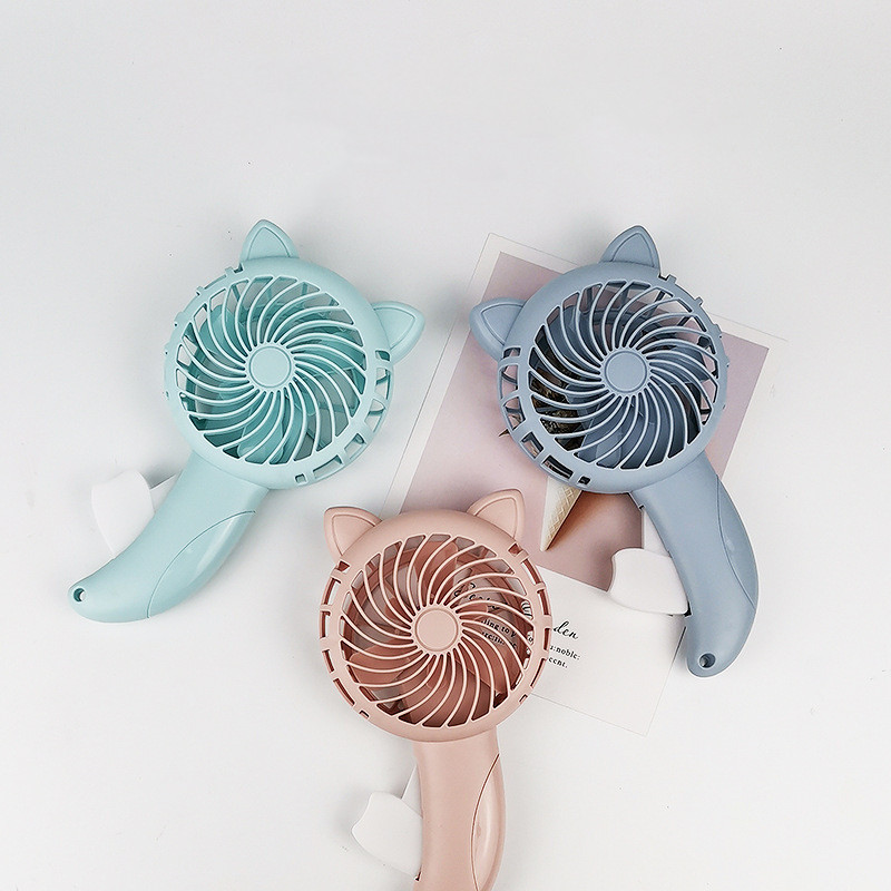New Handheld Fan Household No Battery Mini Fan Portable Electric Fan Usb Pocket Fans Coloured Fans Cooling Random Color