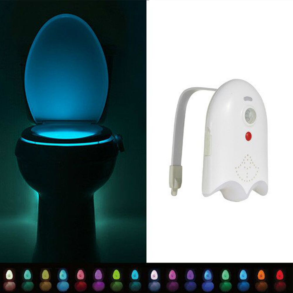 WC Toilet Light 16 Colors Smart  Motion Sensor Toilet Seat Night Light Rechargeable For Toilet Bowl LED Luminaria Lamp